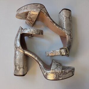 Naturalizer 27 Edit snake print block heels size 8